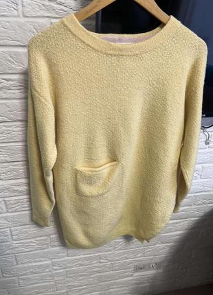 Кофта свитер жёлтая1 фото