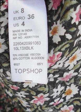 Летнее джинсовое платье комбинезон с цветочным орнаментом3 фото