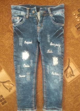 Утеплені джинси для дівчинки