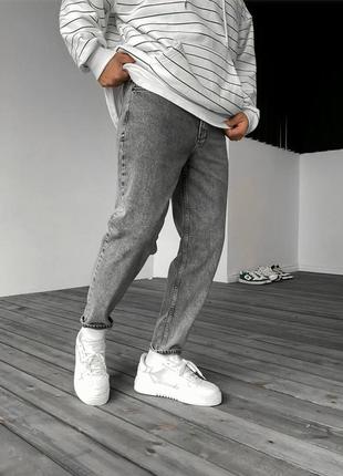 Базові сірі джинси / вільні джинси для чоловіків1 фото