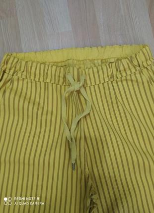 Летние коттоновые брюки,размер m/l2 фото