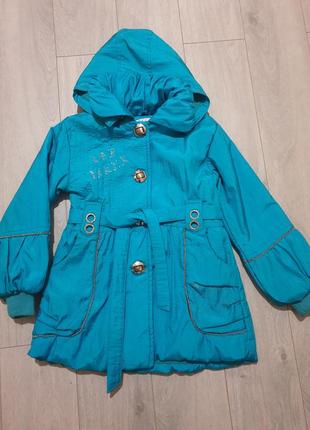 Куртка деми на девочку 6-8 лет