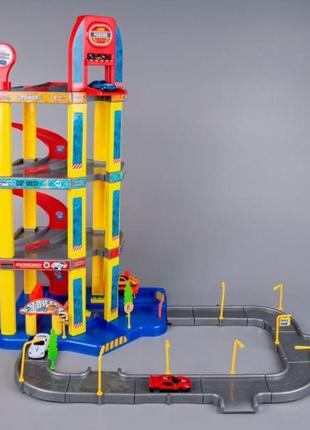 Гараж парковка garage playset з ліфтом 4 авто 4 поверхи автомийка заправка майстерня2 фото