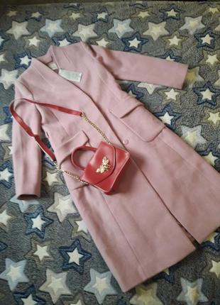 Рожеве розовое пальто vero moda1 фото