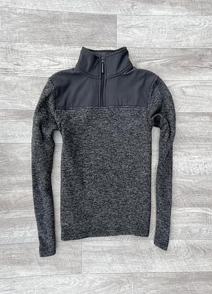 Mountain warehouse флисовая кофта xs мужская серая плотная