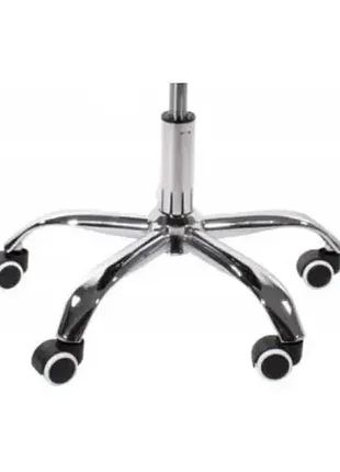 Крісло на колесах біле + чорне b-531