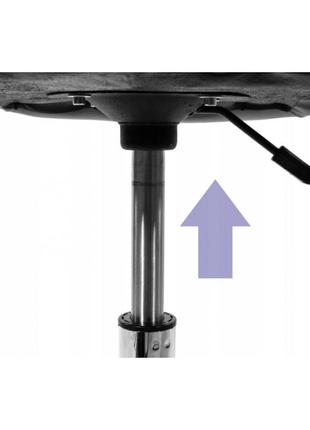 Крісло на колесах біле + чорне b-531