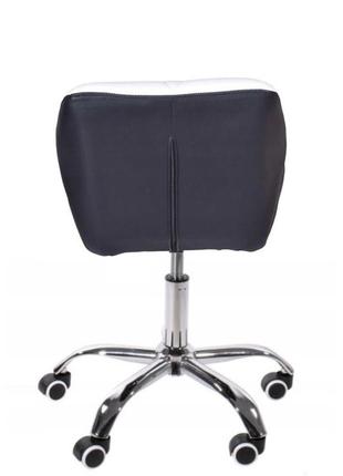 Крісло на колесах біле + чорне b-531