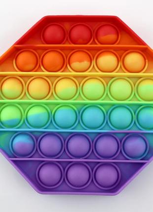 Игрушка антистресс pop it в форме восьмиугольника