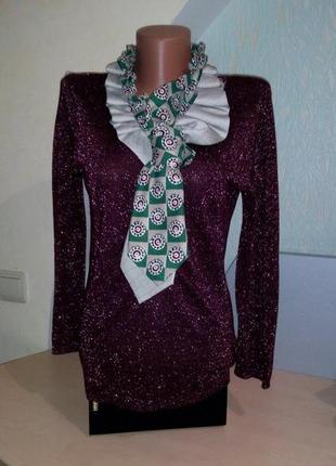 Шикарное шелковое ожерелье из мужских галстуков3 фото