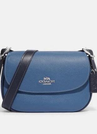 Сумка coach голубая