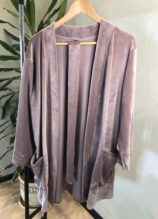 Велюровий жіночий домашній костюм трійка