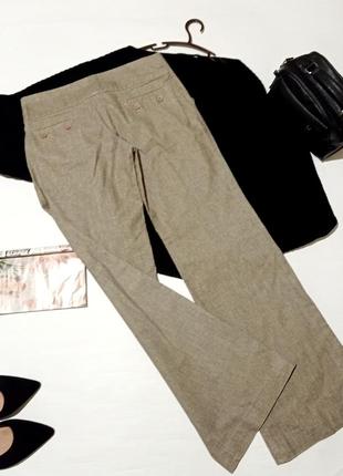 Льняні брюки бежеві штани lexus jeans6 фото