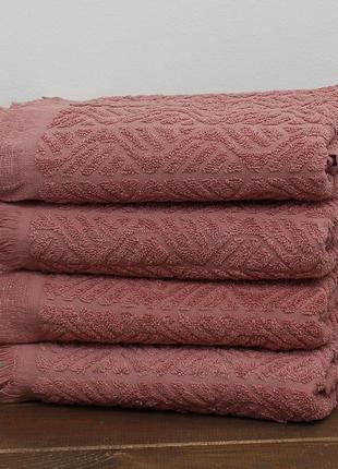 Полотенце 50х90 camellia цвет: темно-розовый