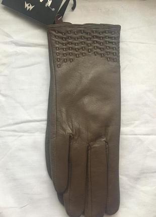 Перчатки кожаные женские