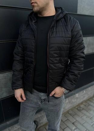 Чоловіча куртка чорного кольору/дуже якісна і чорному кольорі5 фото
