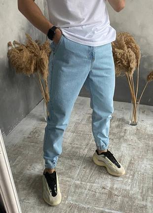 Чоловічі джинси на манжетах2 фото