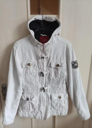 Вельветова куртка на підкладі, m.  білого кольору. royal jacket. k&l ruppert.
