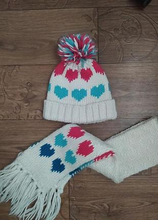 Яскравий набір шапка шарф
