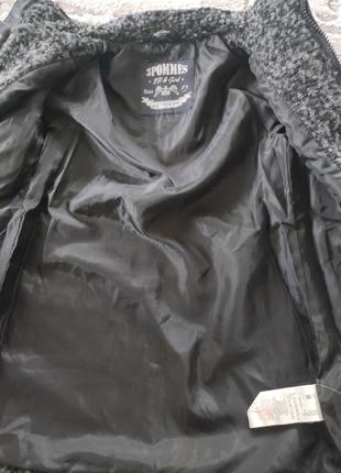 Пальто с кожаными рукавами на 7-8 лет7 фото