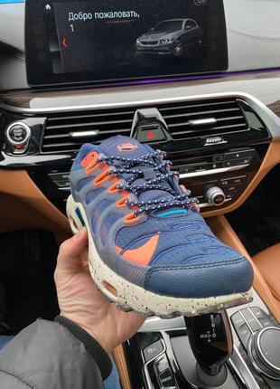 Nike air max ts мужские кроссовки. цвет синий с оранжевым.3 фото