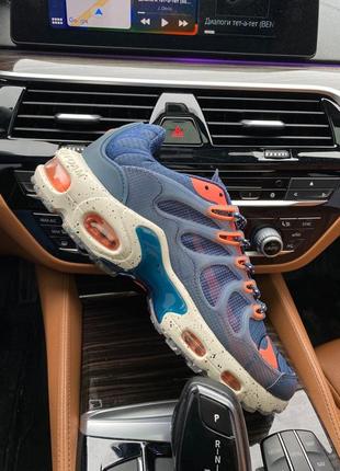 Nike air max ts мужские кроссовки. цвет синий с оранжевым.5 фото