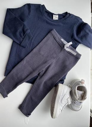 Набор свитшот hm и лосины zara, комплект брюки и кофта