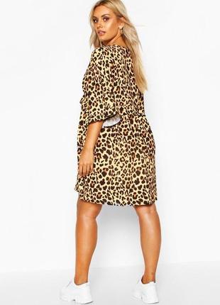 Леопардовое платье boohoo2 фото