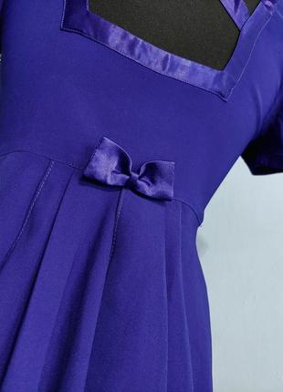 Стильное оригинальное нарядное платье цвета электрик5 фото