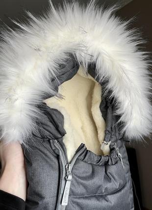 Зимний конверт-кокон на овчине от 0 до 10 месяцев6 фото