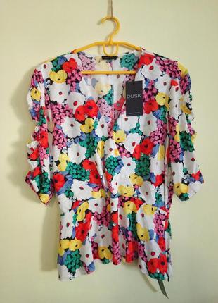 Яркая блуза с цветочным принтом dusk