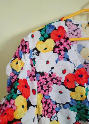 Яркая блуза с цветочным принтом dusk4 фото