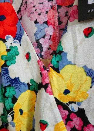 Яркая блуза с цветочным принтом dusk5 фото