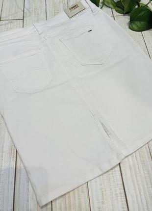 Белая джинсовая юбка, оригинал!2 фото