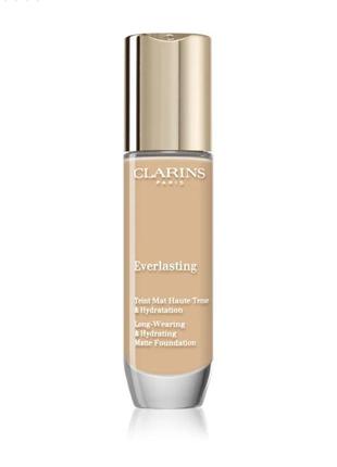 Тональна основа clarins everlasting teint mat haute tenue & hydratation