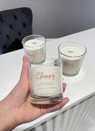 Свеча из соевого воска cherry