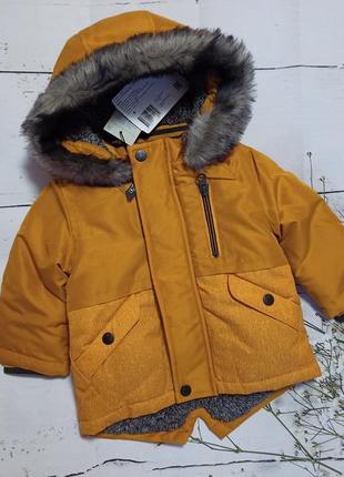 Куртка primark гірчичного кольору 74 розміру на 6-9 місяців