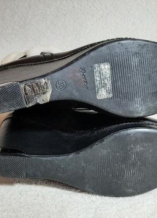 Натуральні шкіряні чоботи фірми bata p.36 уствлка 23,5 см6 фото