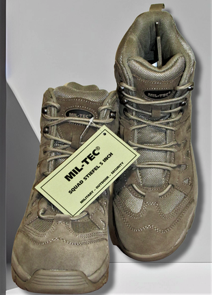 Військові черевики mil-tec squad   бойові трекингові кросівки тактичні берці