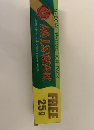 Зубна паста місвак miswak 75г (gold/original)2 фото