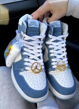 Кросівки nike jordan 1 high og denim