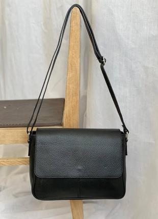 Женская кожанная сумка на длинном ремешке2 фото