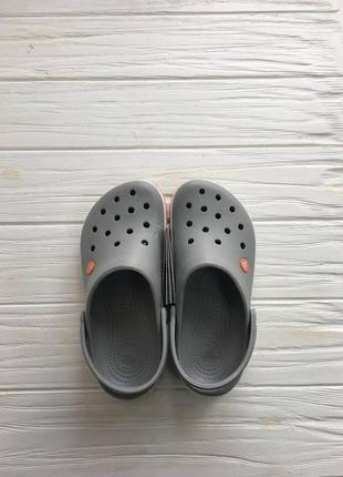 Crocs crocband light grey/bright coral3 фото