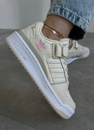 Кросівки adidas forum 84 low orbit сірі з бежеві  жіночі кеди