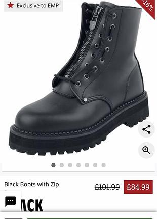 Стильные кожаные ботинки бренда black