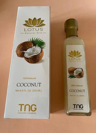 Кокосова олія. tng lotus coconut oil. 250ml1 фото