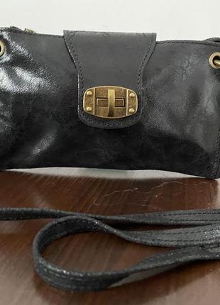 Шкіряна сумочка кишенька