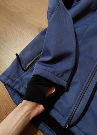 Синя термо-куртка унісекс3 фото