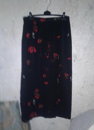 Шикарная юбка в пол с запахом винтаж3 фото