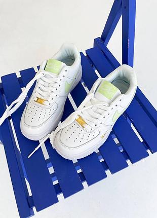 Кросівки nike air force 1 mini swoosh lime light 💡